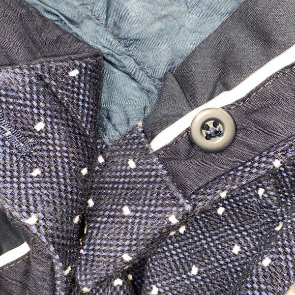 BANANA Republic navy Swiss dot size 2 long pants with pockets - Picture 8 of 8